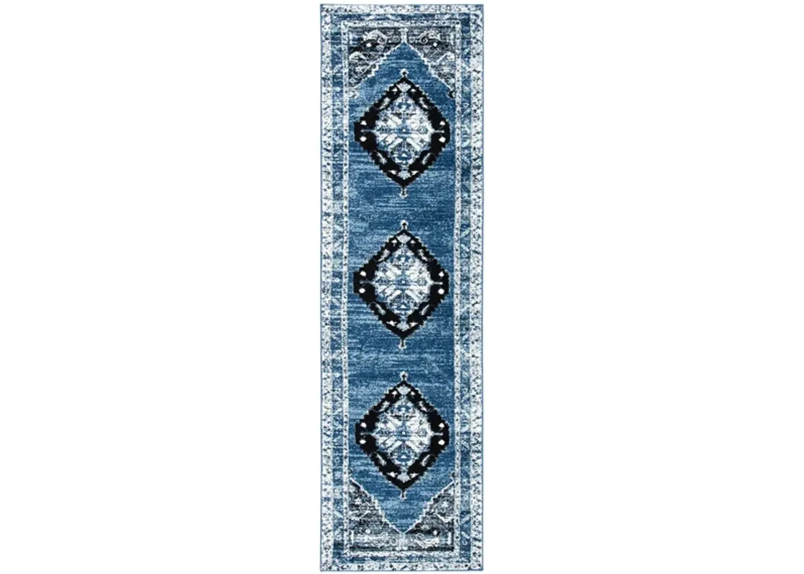 Vintage Hamadan II Area Rug in Blue & Ivory by Safavieh