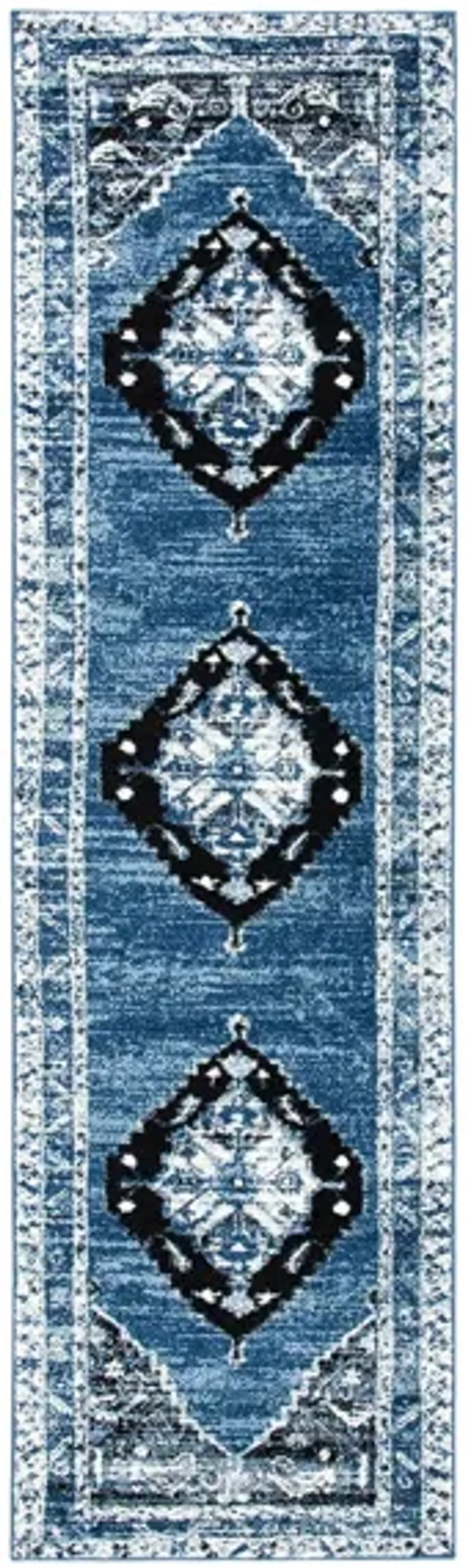 Vintage Hamadan II Area Rug in Blue & Ivory by Safavieh