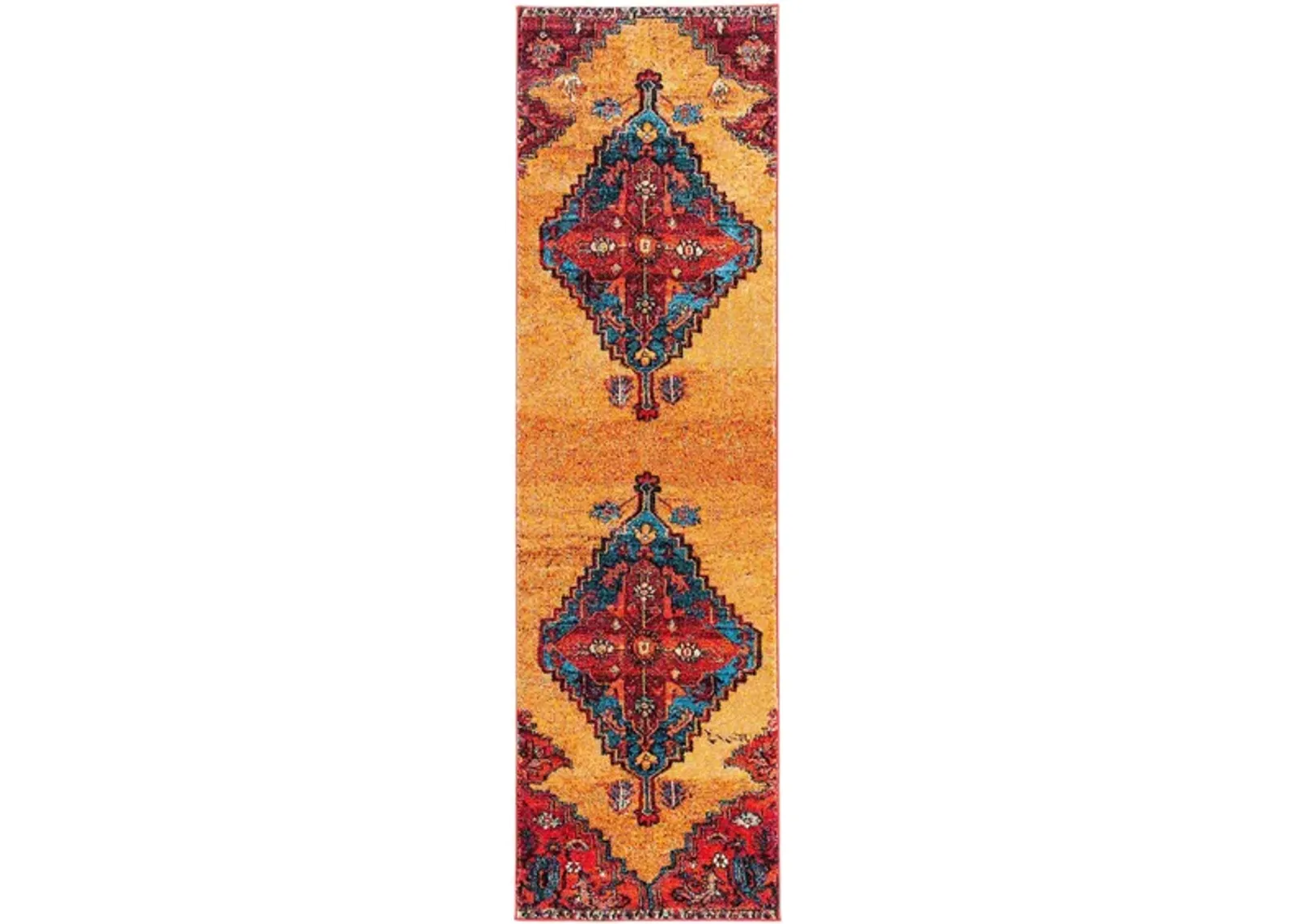 Vintage Hamadan II Area Rug in Red & Blue by Safavieh