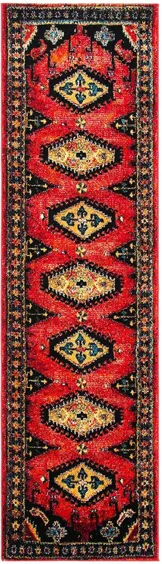 Vintage Hamadan II Area Rug in Red & Black by Safavieh