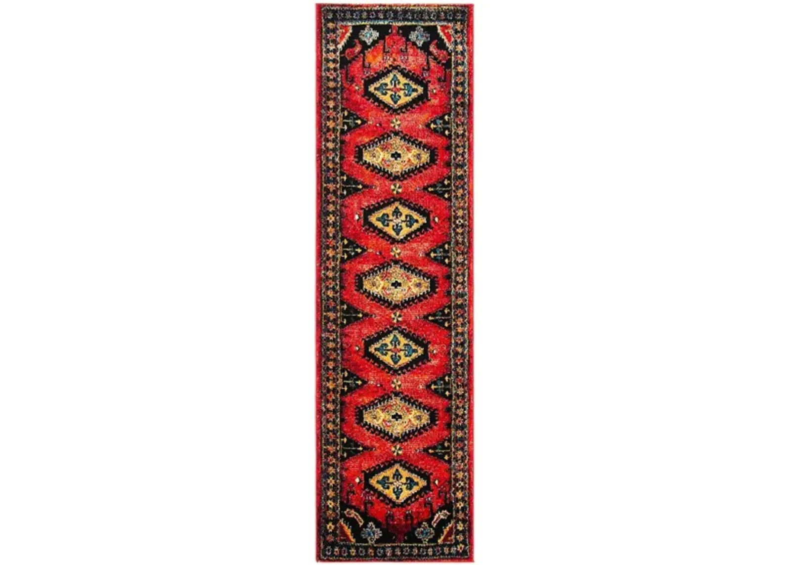 Vintage Hamadan II Area Rug in Red & Black by Safavieh