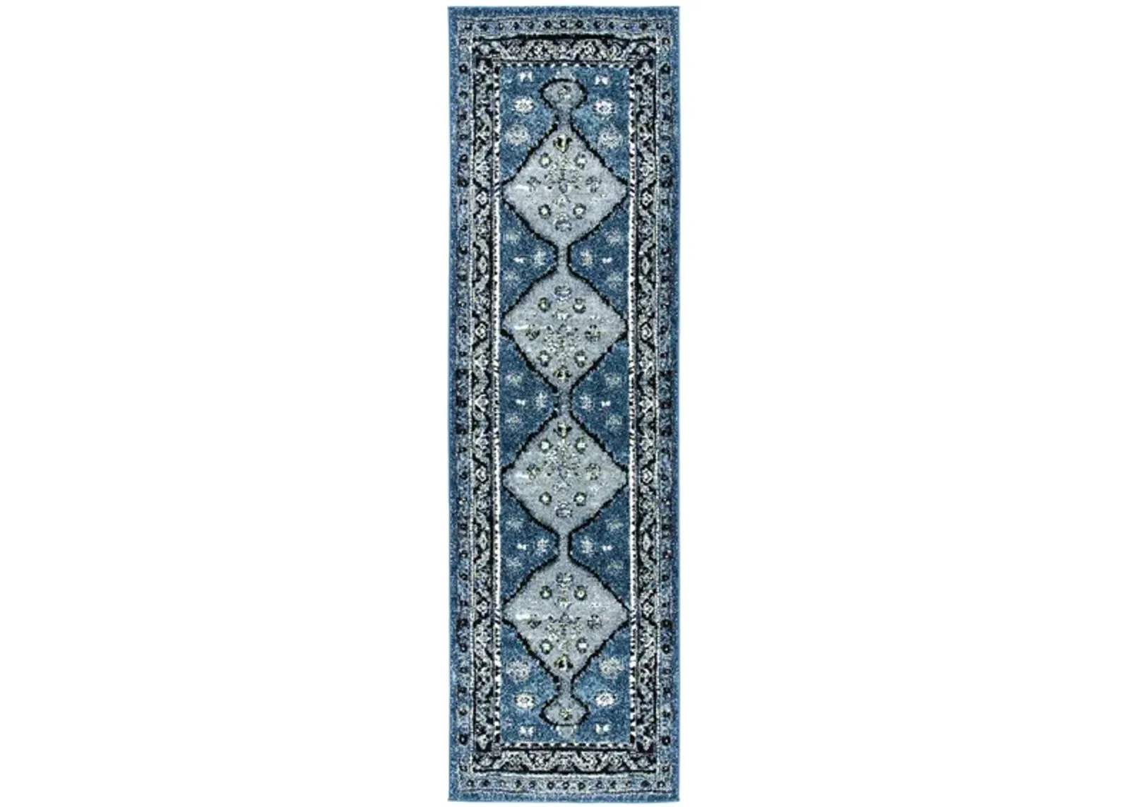 Vintage Hamadan II Area Rug in Blue & Grey by Safavieh