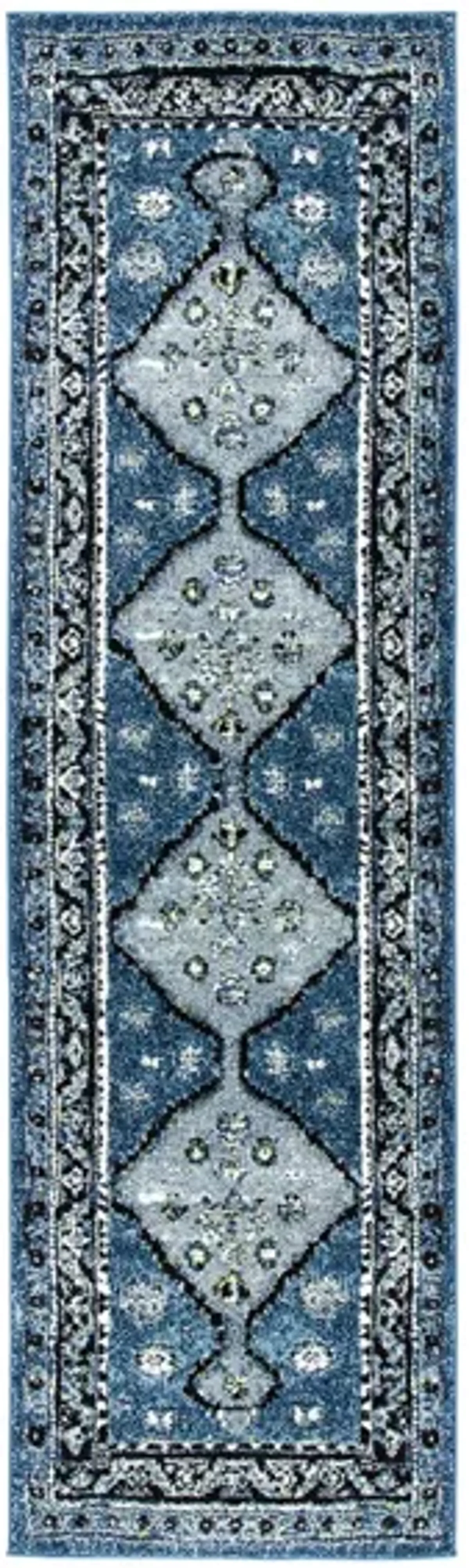 Vintage Hamadan II Area Rug in Blue & Grey by Safavieh