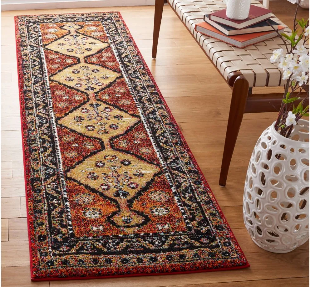 Vintage Hamadan II Area Rug in Rust & Gold by Safavieh