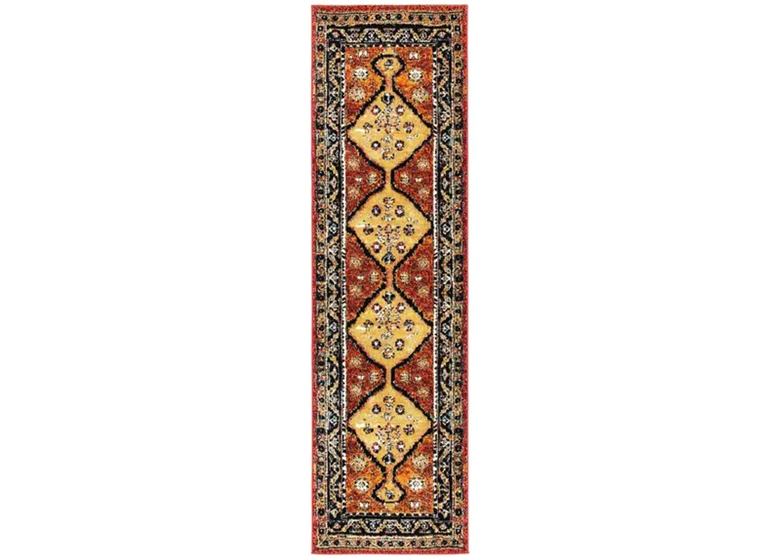 Vintage Hamadan II Area Rug in Rust & Gold by Safavieh