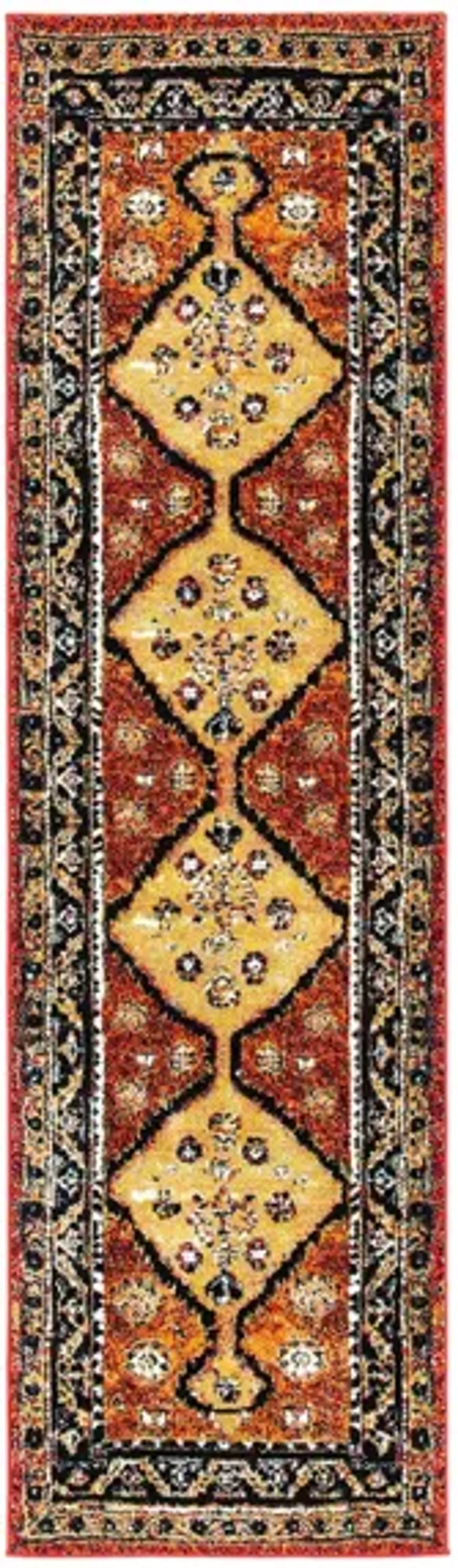 Vintage Hamadan II Area Rug in Rust & Gold by Safavieh