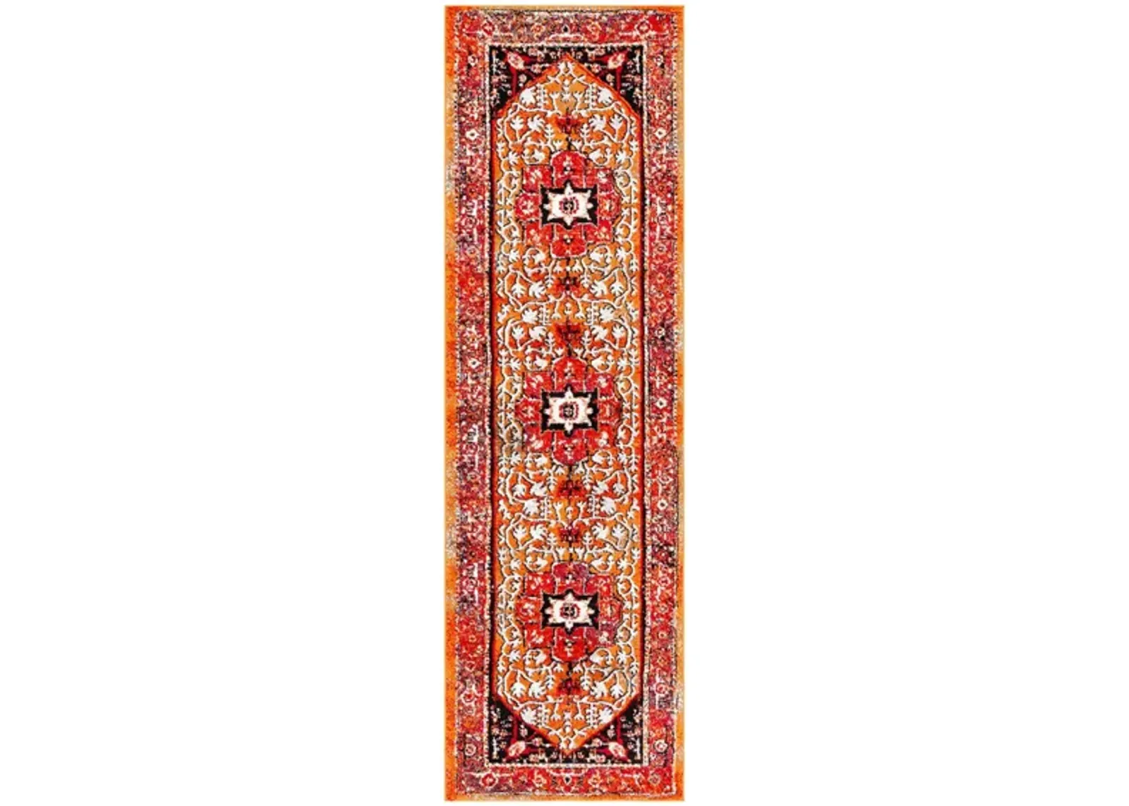 Vintage Hamadan III Area Rug in Red & Orange by Safavieh