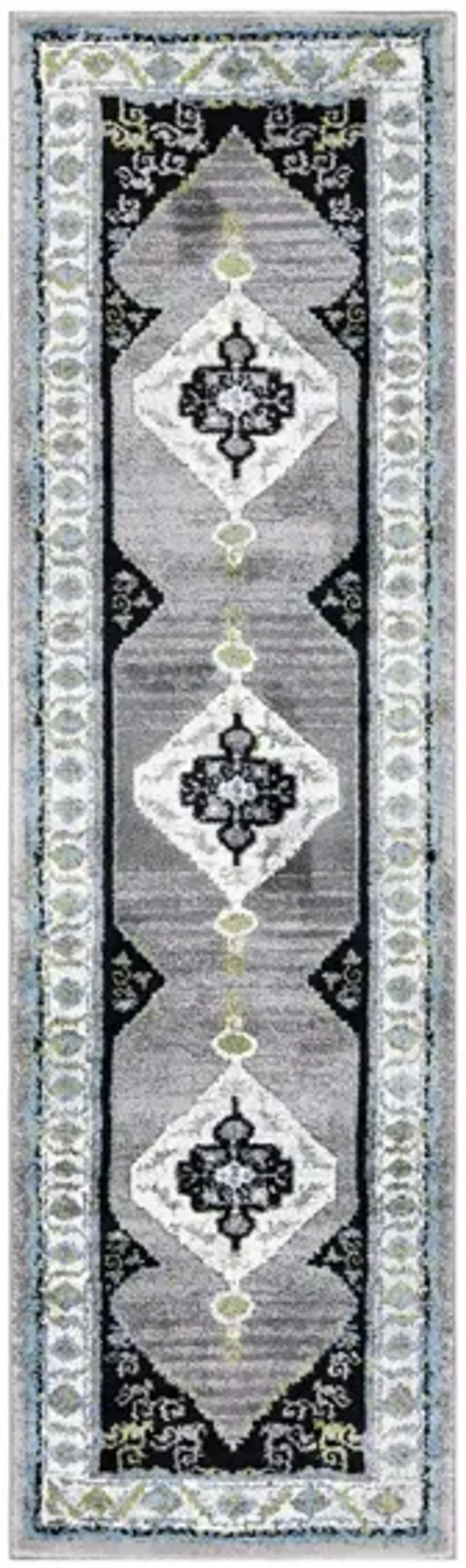 Vintage Hamadan III Area Rug in Grey & Green by Safavieh