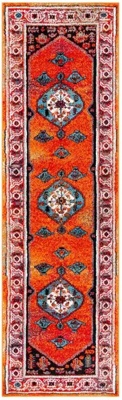 Vintage Hamadan III Area Rug in Red & Blue by Safavieh