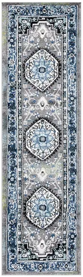 Vintage Hamadan IV Area Rug in Blue & Grey by Safavieh