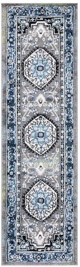 Vintage Hamadan IV Area Rug in Blue & Grey by Safavieh