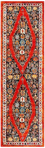 Vintage Hamadan IV Area Rug in Red & Black by Safavieh