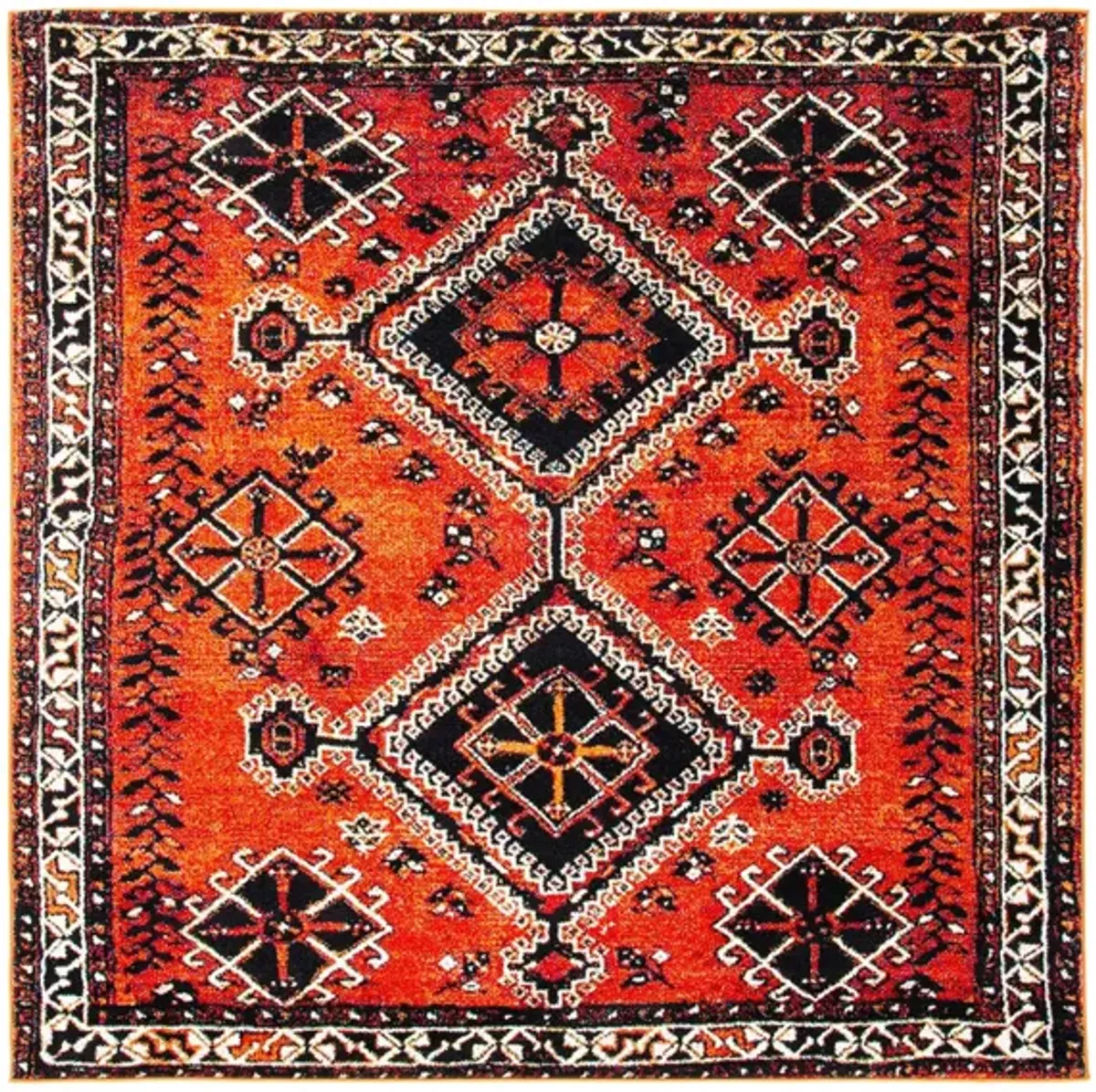 Vintage Hamadan IV Area Rug in Orange & Red by Safavieh