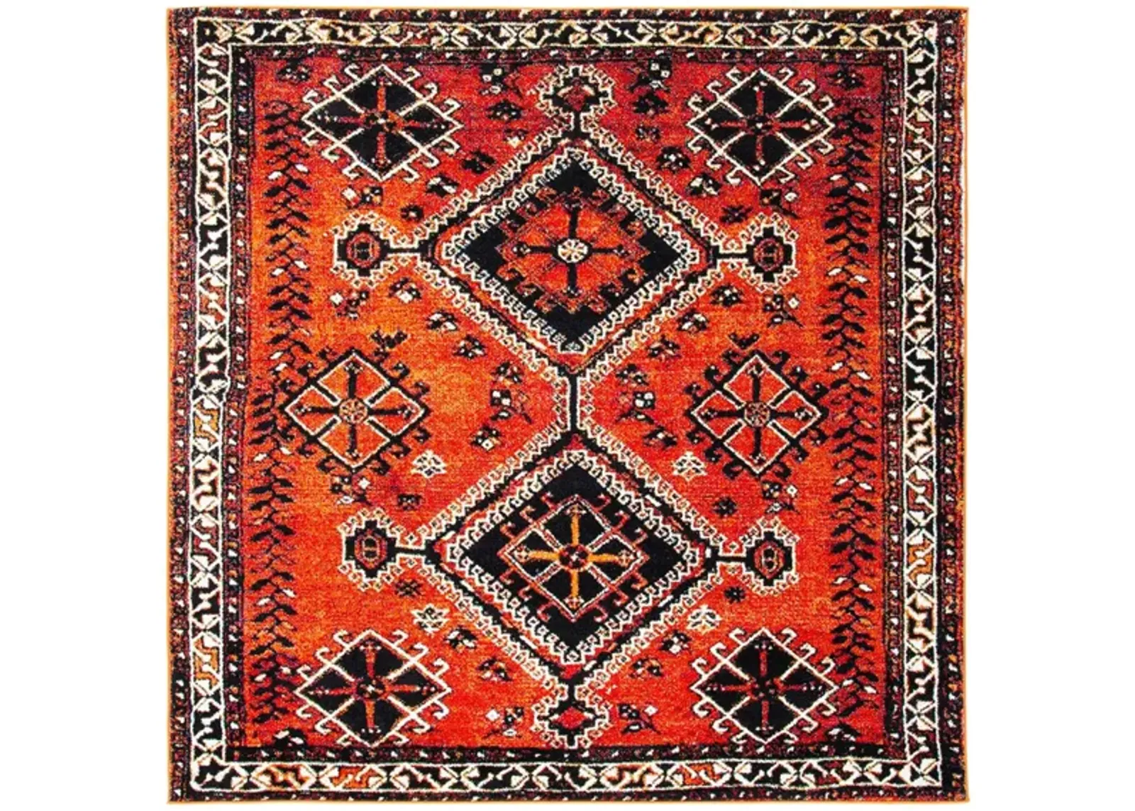 Vintage Hamadan IV Area Rug in Orange & Red by Safavieh