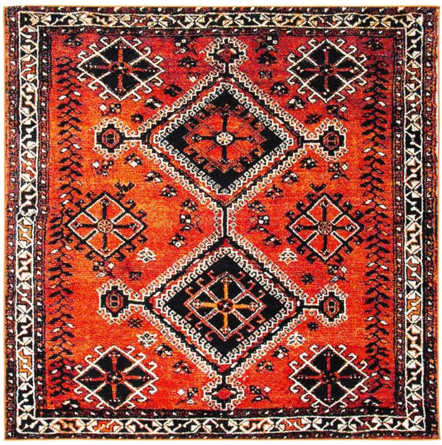 Vintage Hamadan IV Area Rug in Orange & Red by Safavieh
