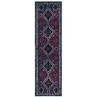 Vintage Hamadan IV Area Rug in Purple & Black by Safavieh