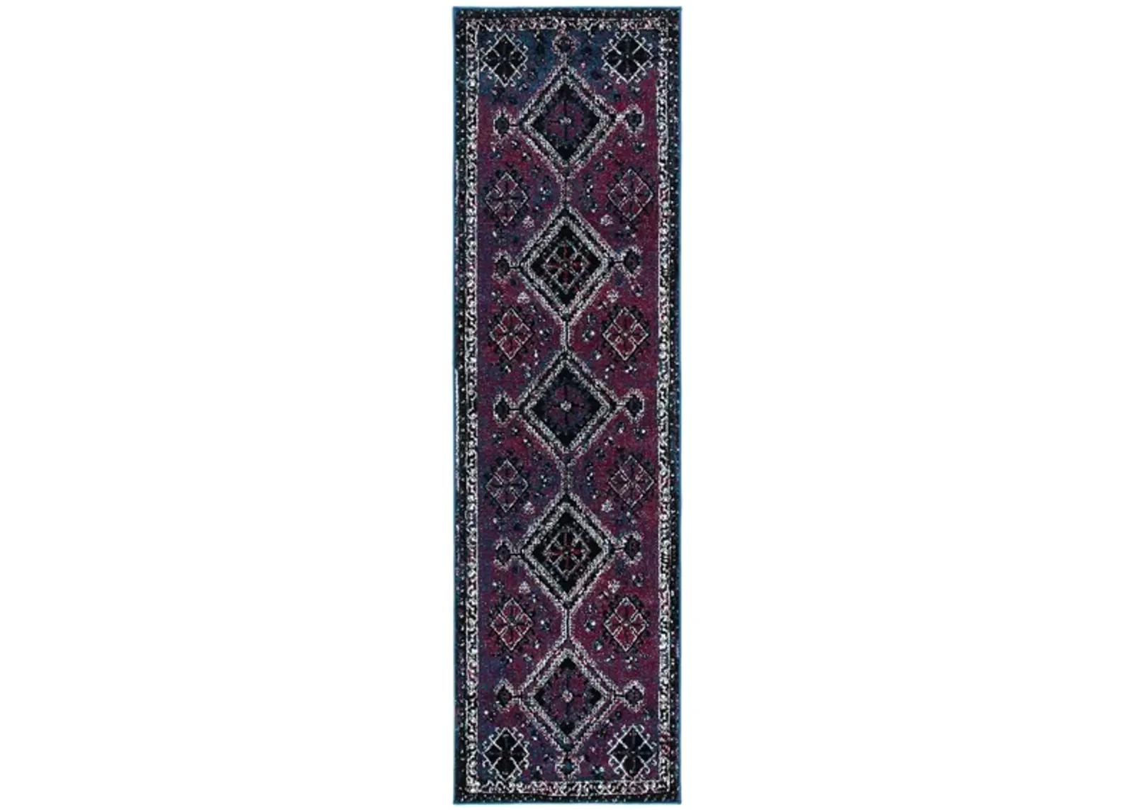 Vintage Hamadan IV Area Rug in Purple & Black by Safavieh