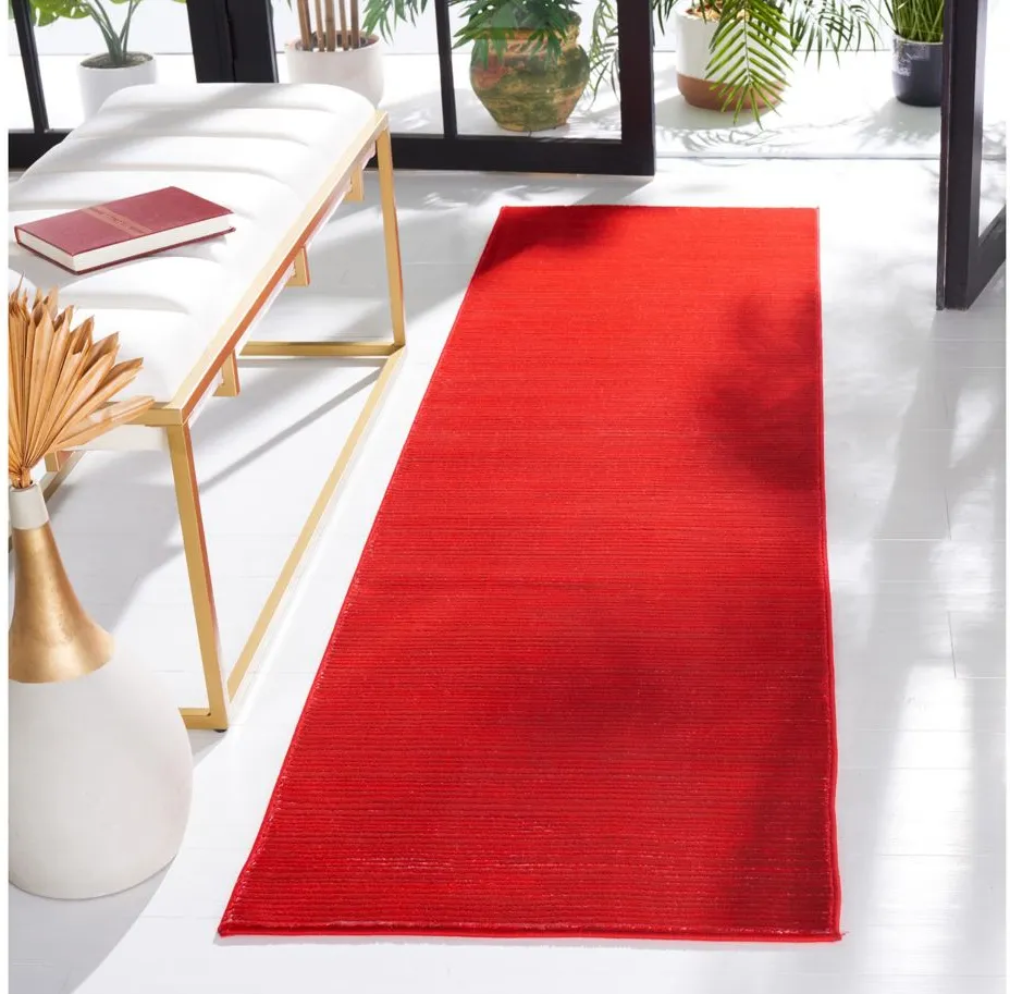 Hoechlin Runner Rug in Red by Safavieh