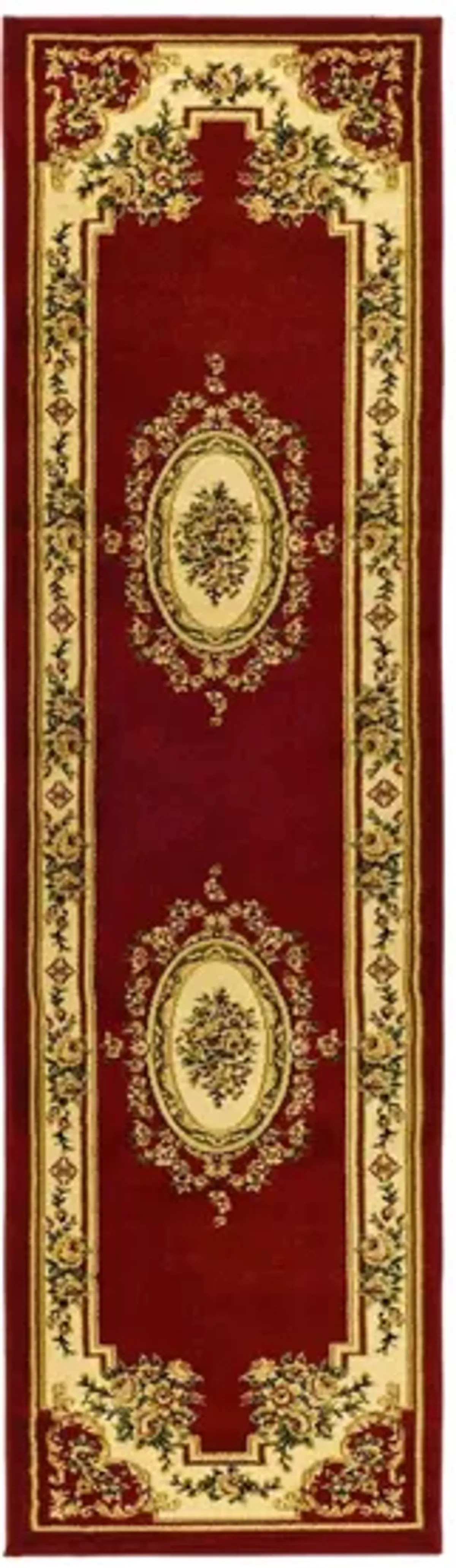 Bisterne Runner Rug in Red / Ivory by Safavieh