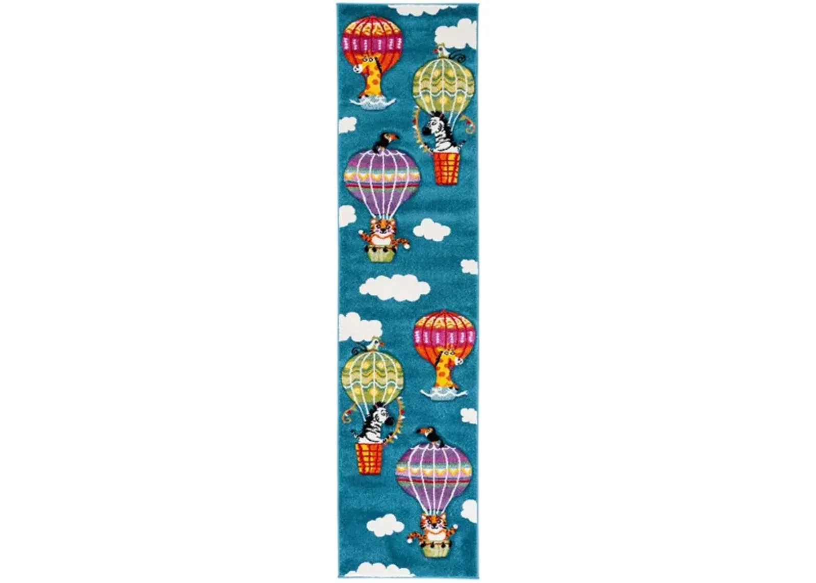 Carousel Balloons Kids Runner Rug