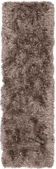 Paris Shag Runner Rug in Sable by Safavieh