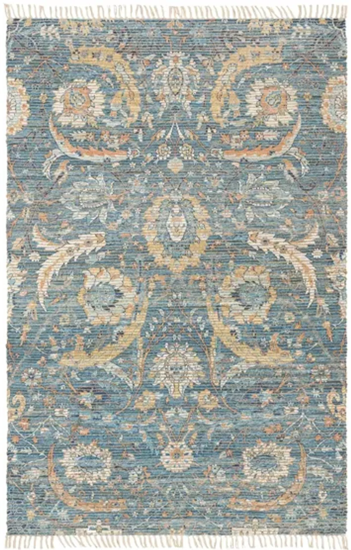 Coventry Area Rug in Sky Blue, Coral, Aqua, Camel, Peach, Navy by Surya