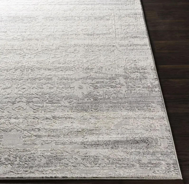 Genesis Area Rug in Gray, White, Pale Blue, Denim by Surya