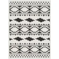 Moroccan Shag Area Rug in Black, Charcoal, White by Surya