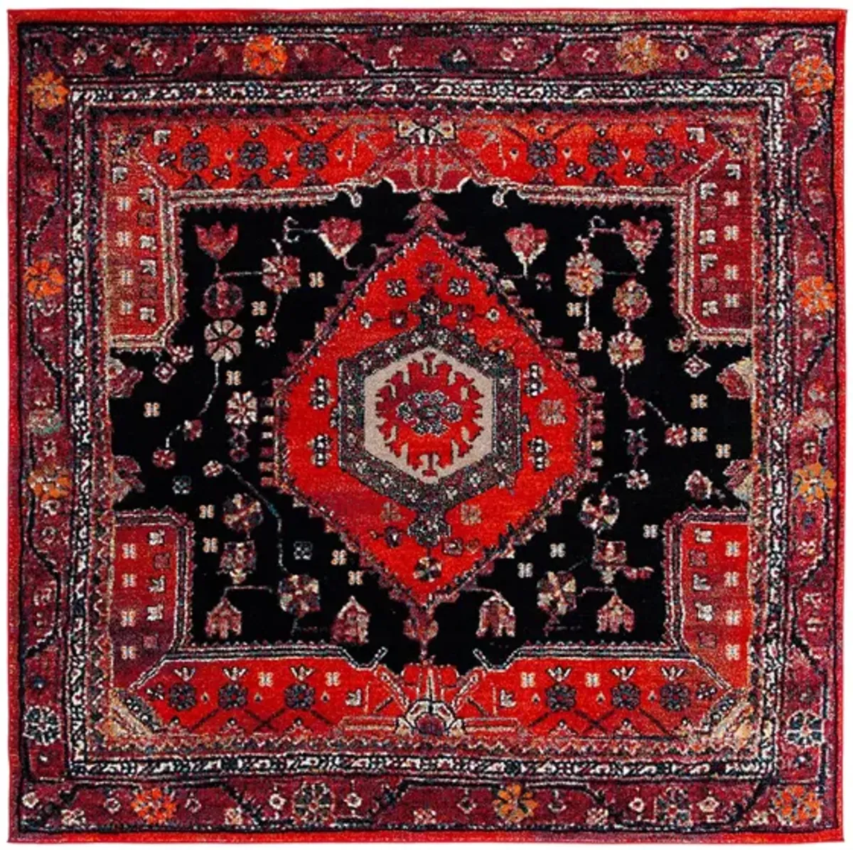 Hamadan Area Rug Square