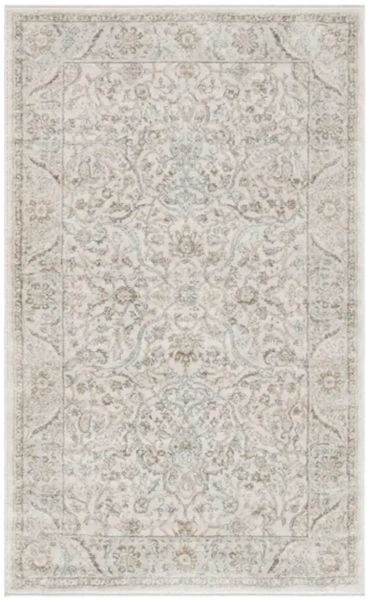 Isabella Throw Rug in Cream/Beige by Safavieh