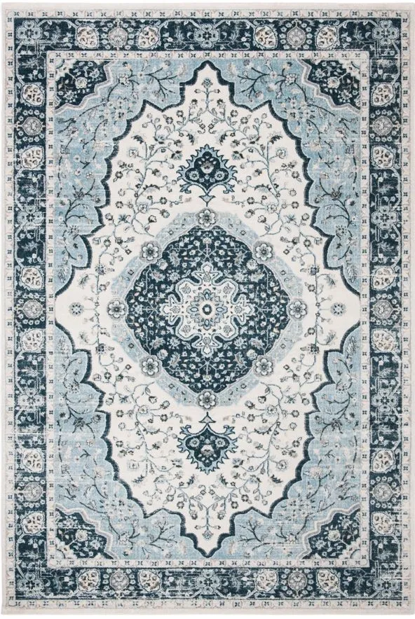 Isabella Area Rug in Cream/Light Blue by Safavieh