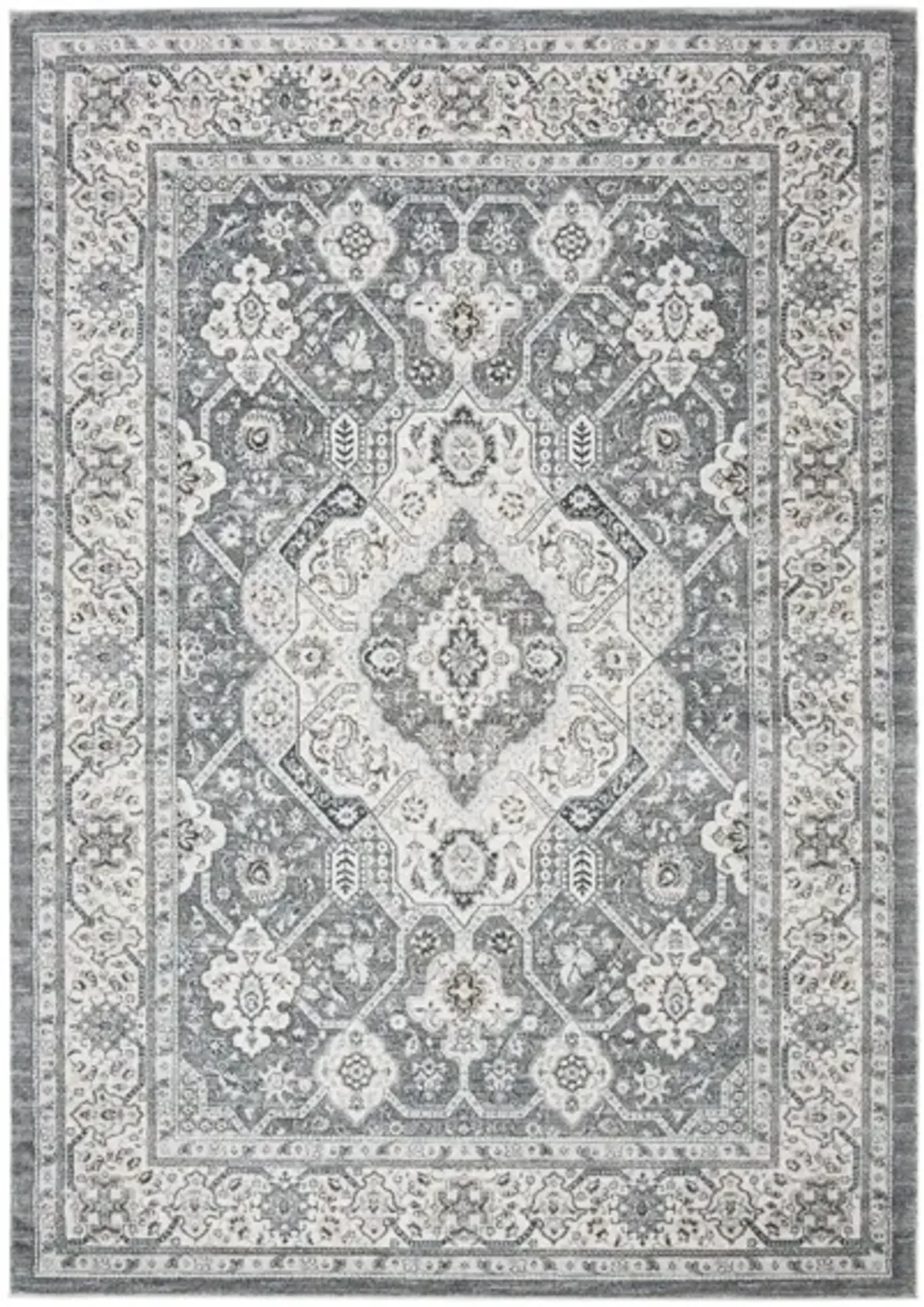 Isabella Area Rug in Gray/Cream by Safavieh