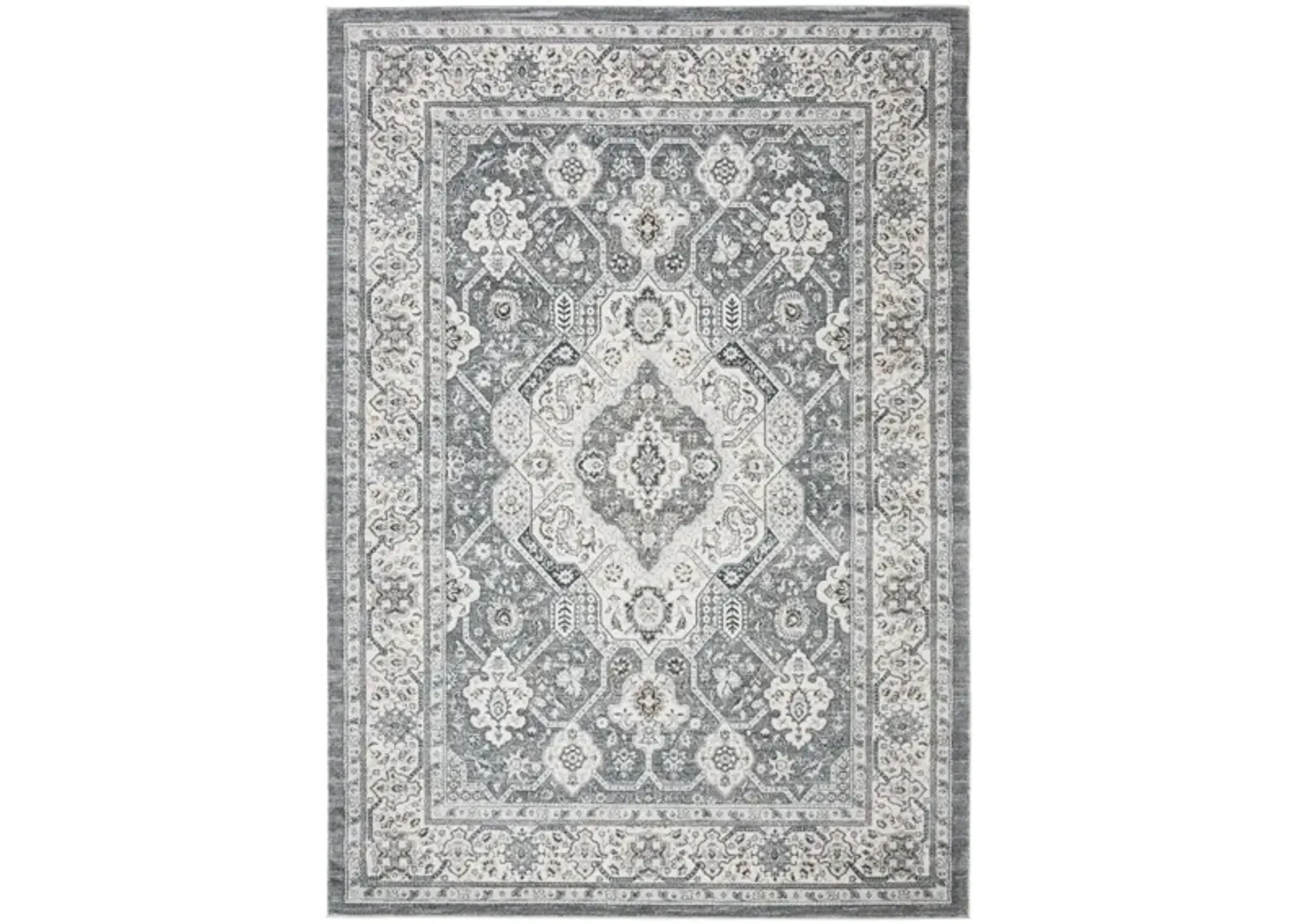 Isabella Area Rug in Gray/Cream by Safavieh