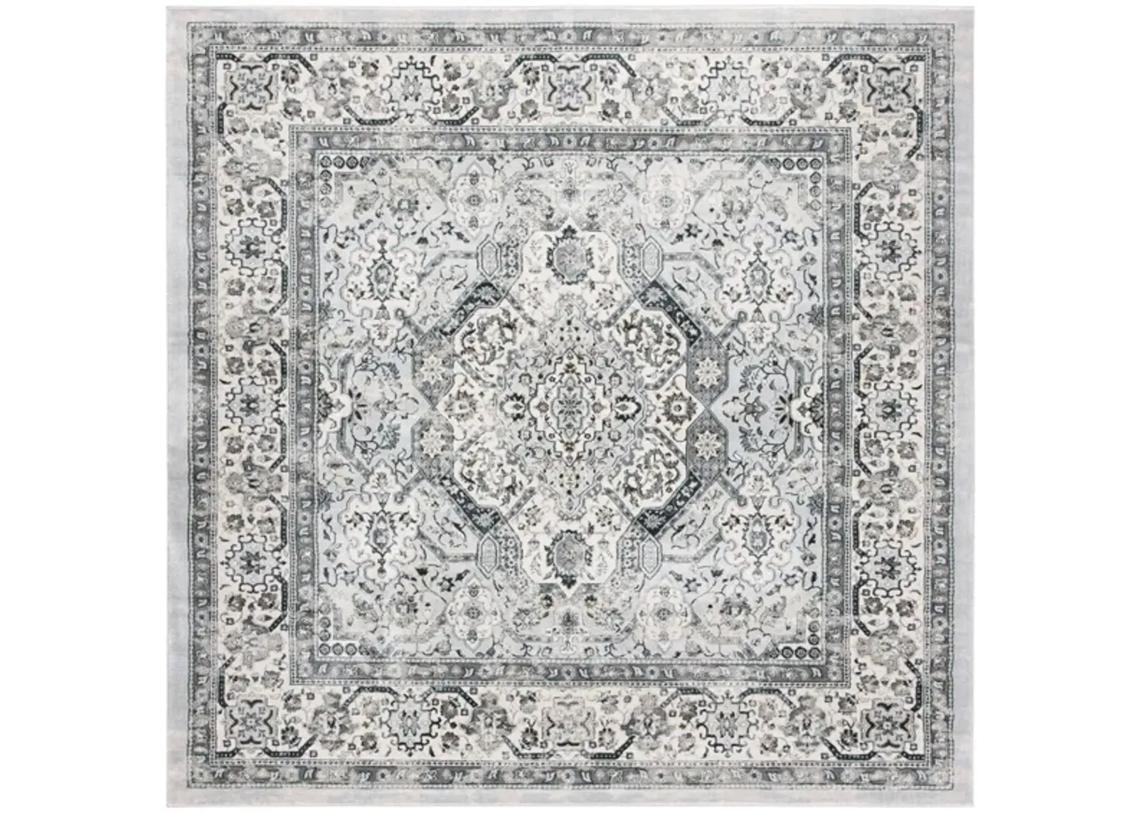 Isabella Area Rug in Dark Gray/Cream by Safavieh