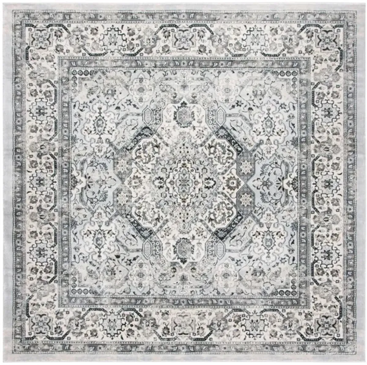 Isabella Area Rug in Dark Gray/Cream by Safavieh