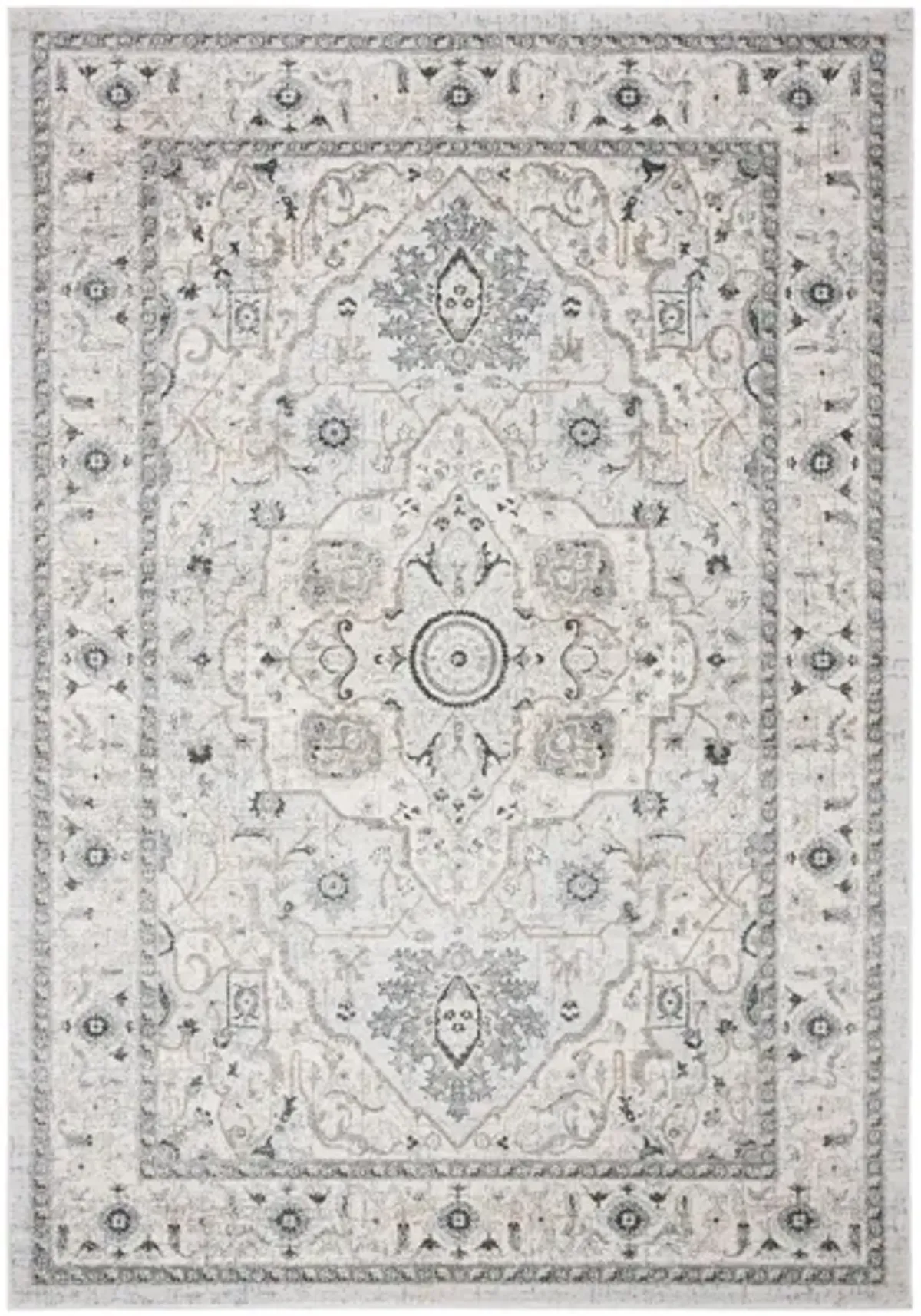 Isabella Area Rug in Light Gray/Gray by Safavieh