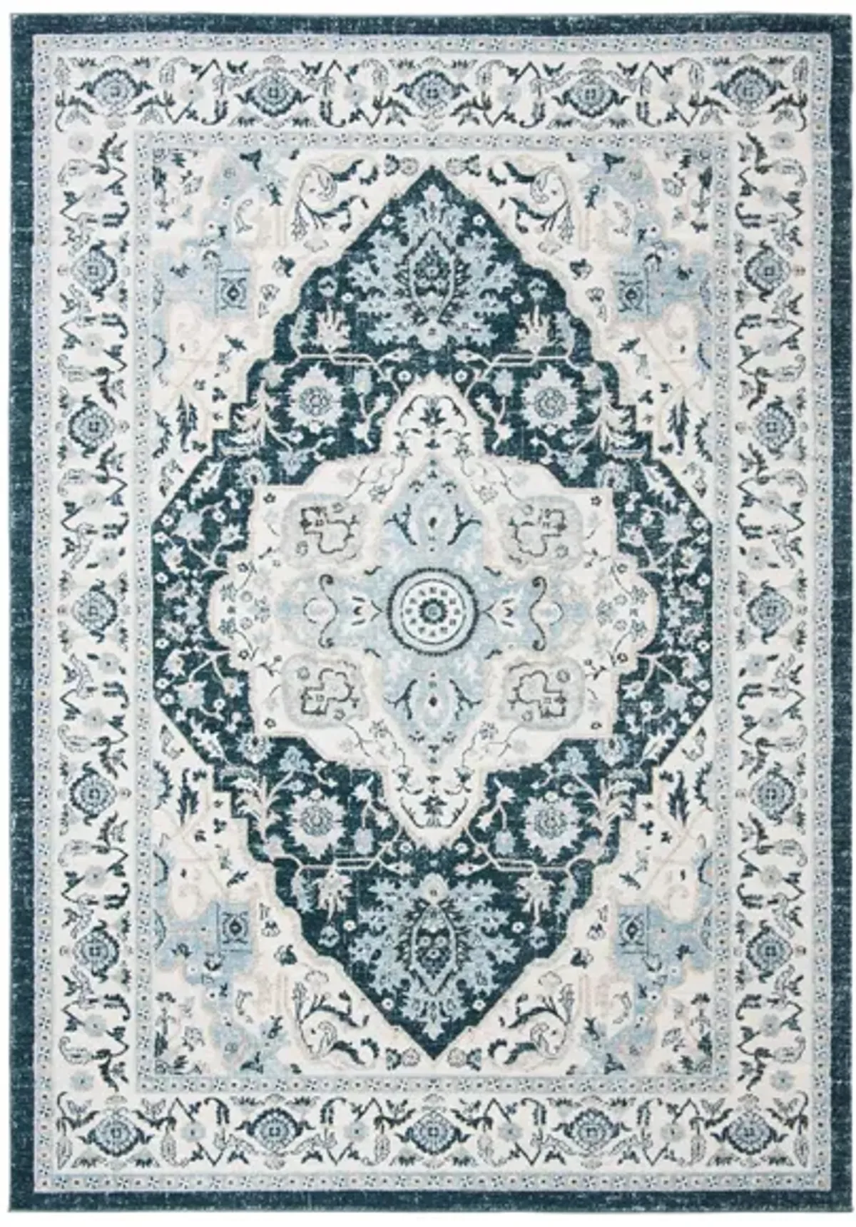 Isabella Area Rug in Navy/Creme by Safavieh