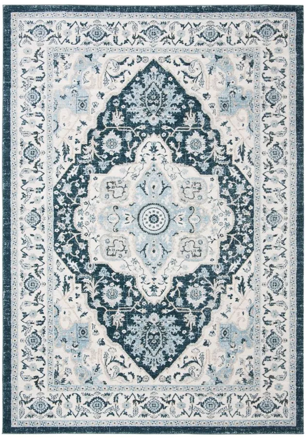 Isabella Area Rug in Navy/Creme by Safavieh