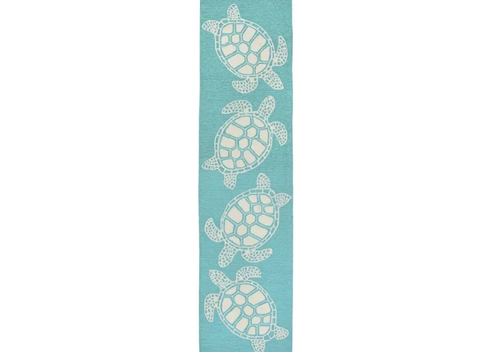 Turtle Indoor/Outdoor Area Rug in Aqua by Trans-Ocean Import Co Inc