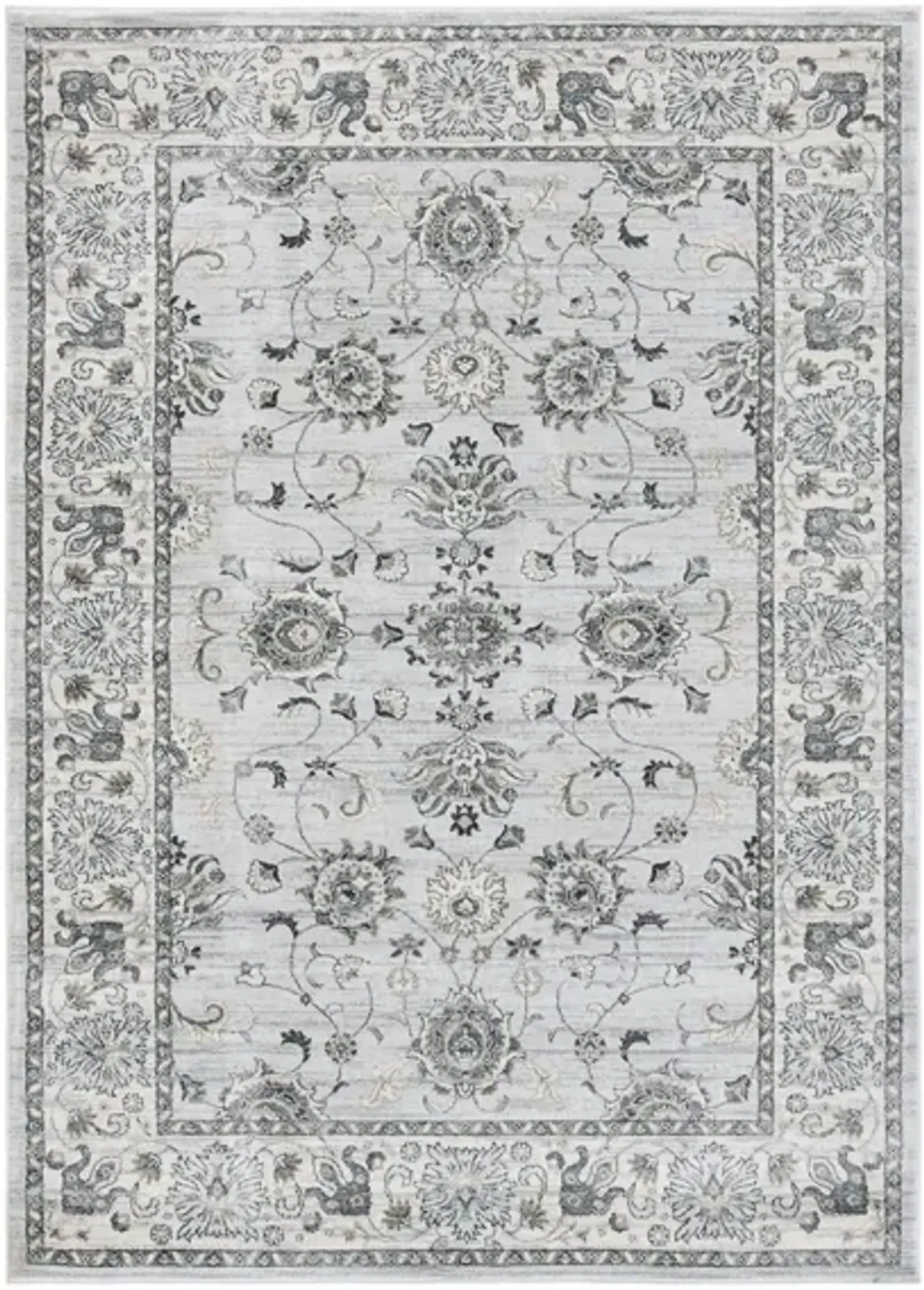 Isabella Area Rug in Light Gray/Cream by Safavieh