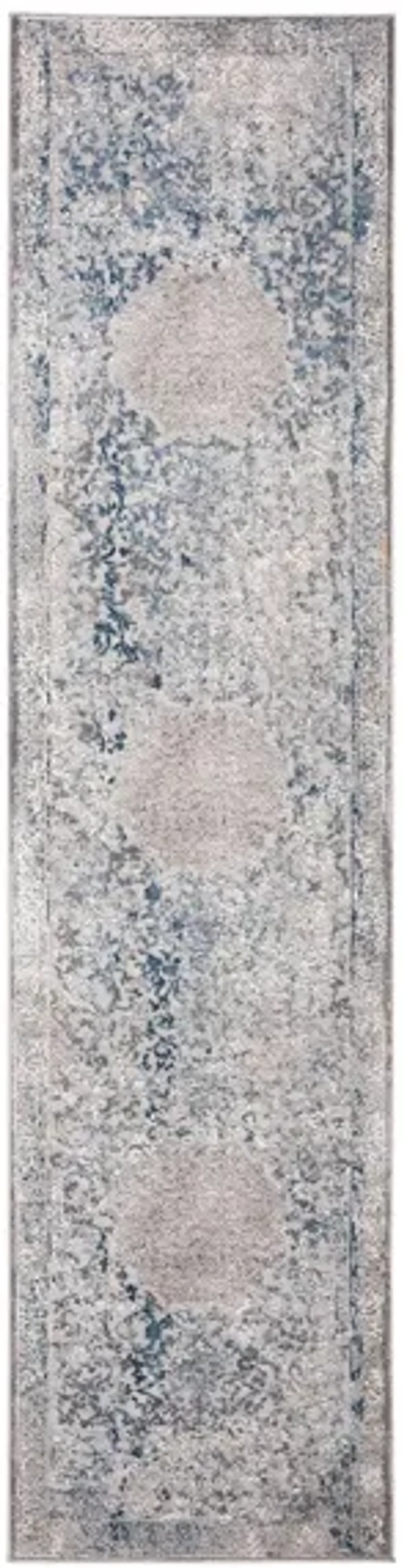 Invista Runner Rug in Gray/Blue by Safavieh