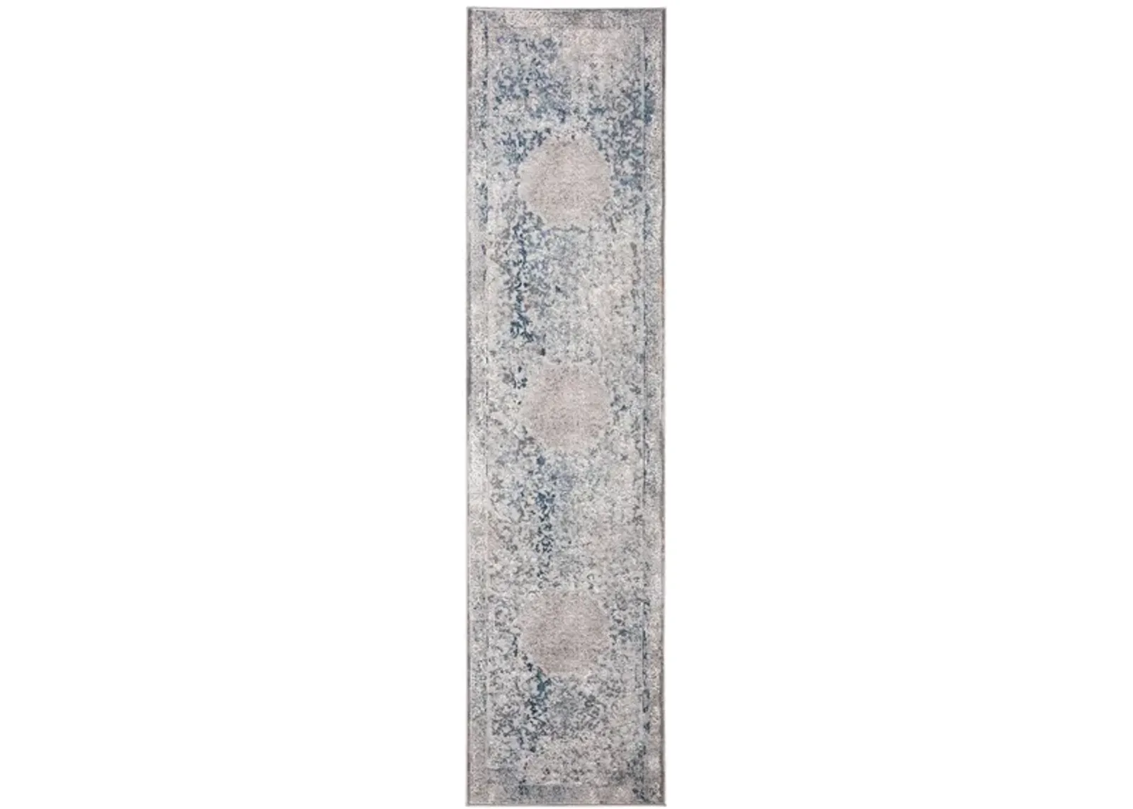 Invista Runner Rug in Gray/Blue by Safavieh