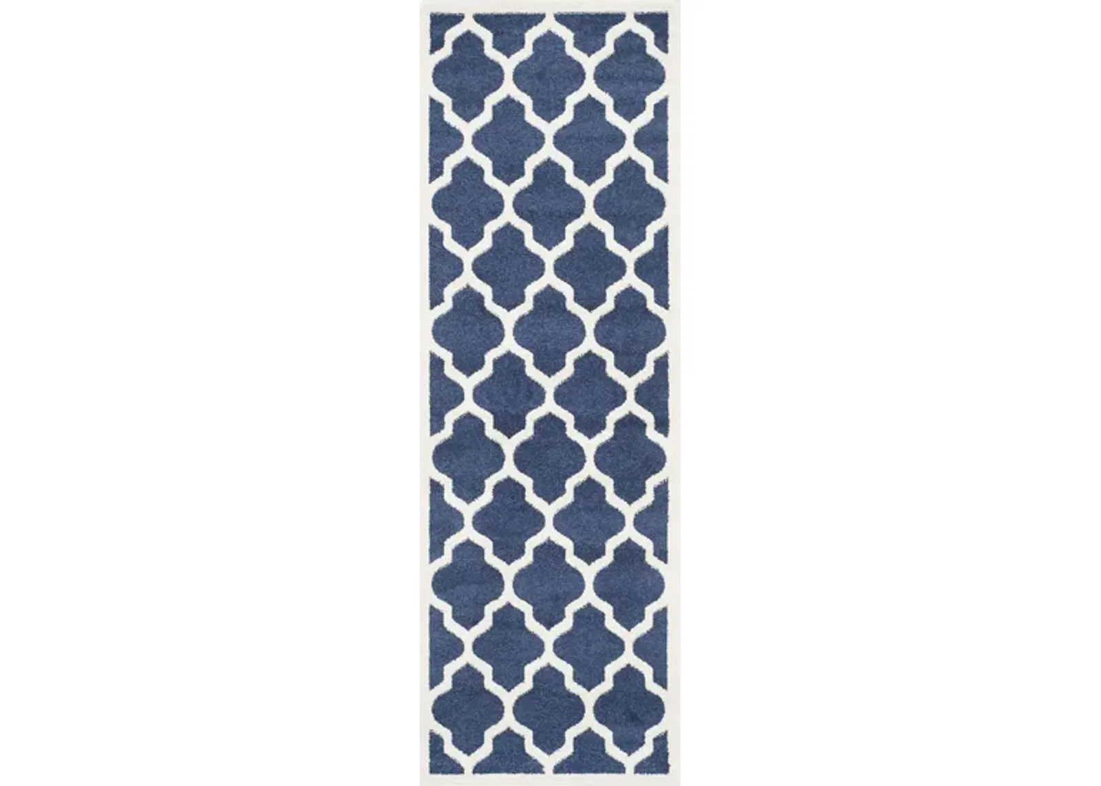 Amherst Runner Rug in Navy/Beige by Safavieh