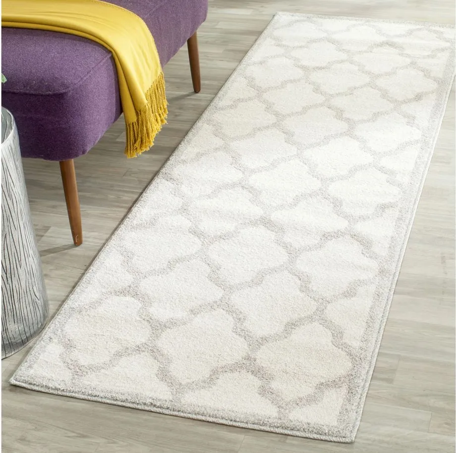 Amherst Runner Rug in Beige/Light Gray by Safavieh