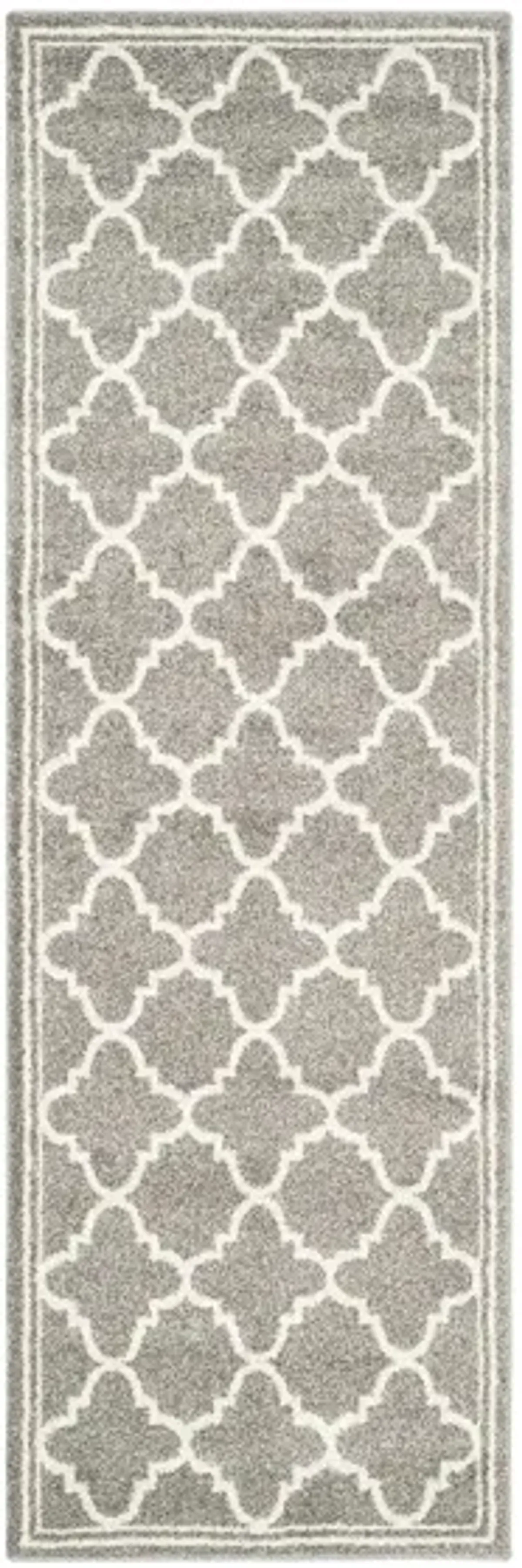 Amherst Runner Rug in Dark Gray/Beige by Safavieh