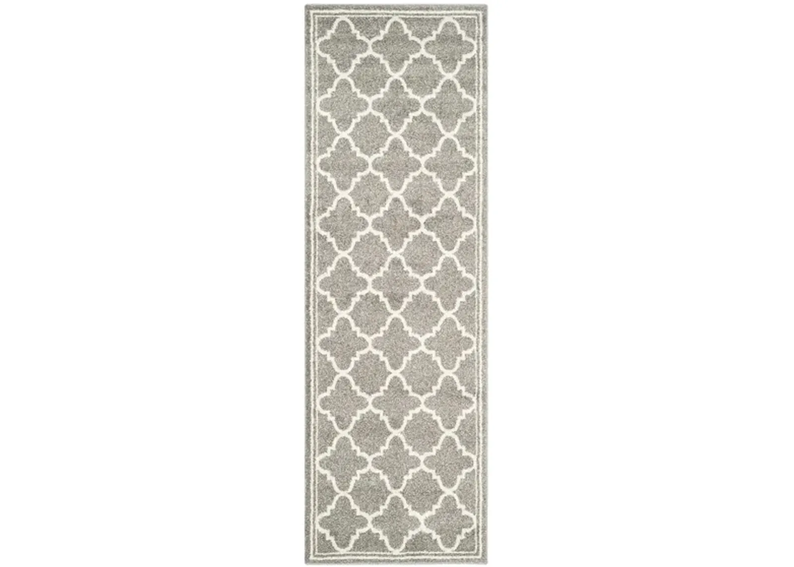 Amherst Runner Rug in Dark Gray/Beige by Safavieh