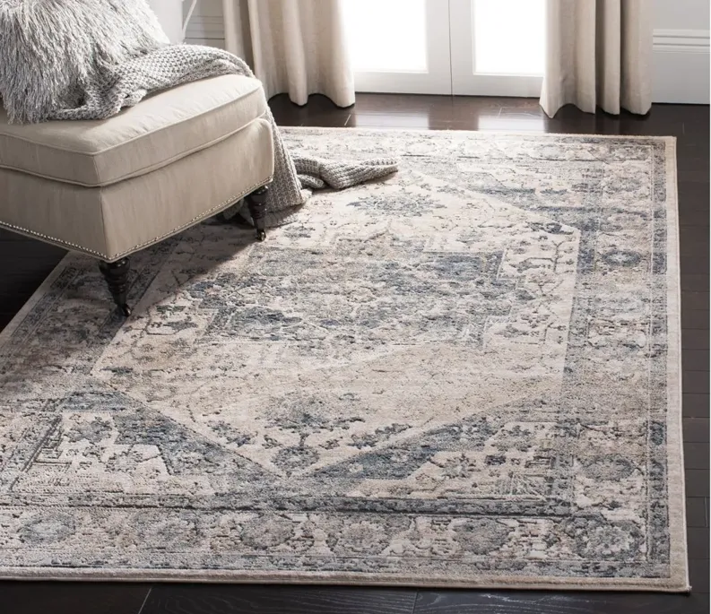 Oregon Area Rug in Ivory/Blue by Safavieh