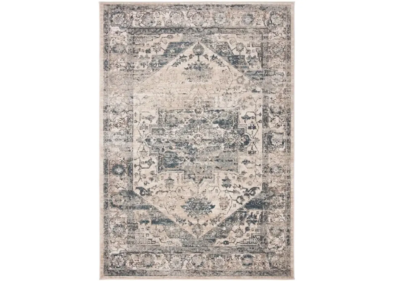 Oregon Area Rug in Ivory/Blue by Safavieh