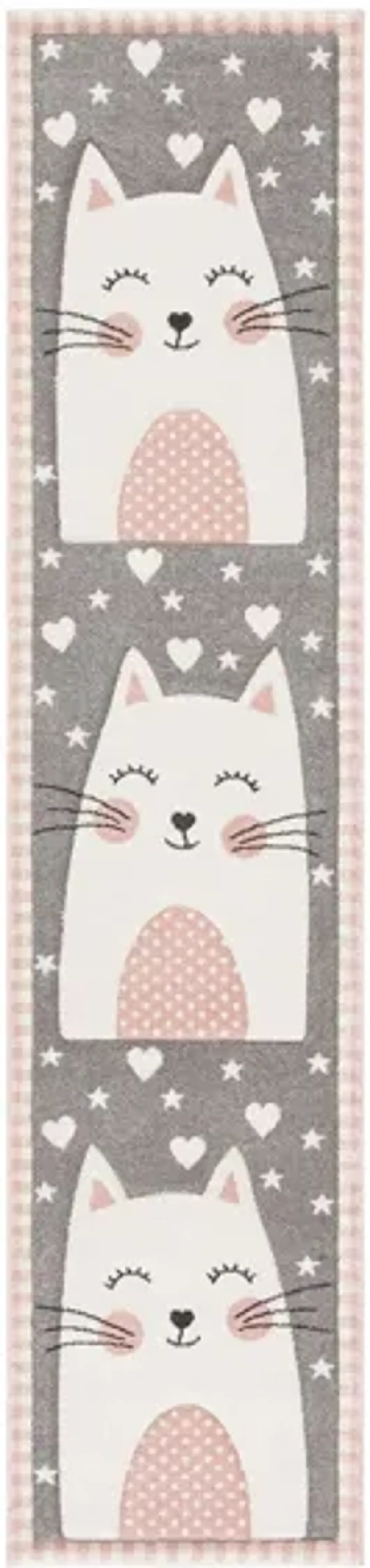 Carousel Kitty Kids Runner Rug