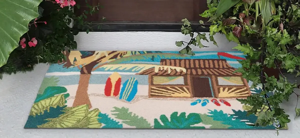 Frontporch Tiki Hut Indoor/Outdoor Area Rug